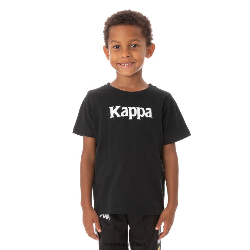 Kappa niños camiseta runis autentica para niños humo negro 2FJJXV759