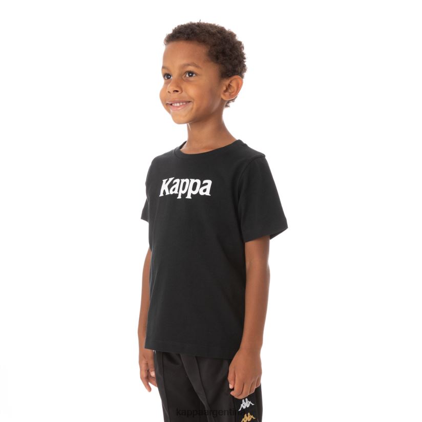 Kappa niños camiseta runis autentica para niños humo negro 2FJJXV759