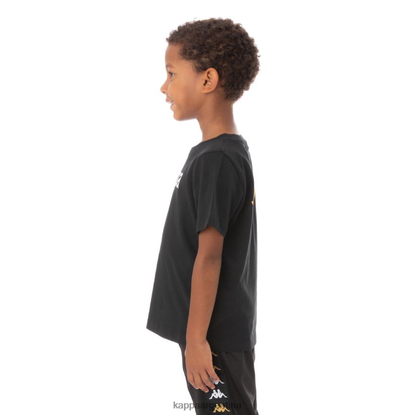 Kappa niños camiseta runis autentica para niños humo negro 2FJJXV759