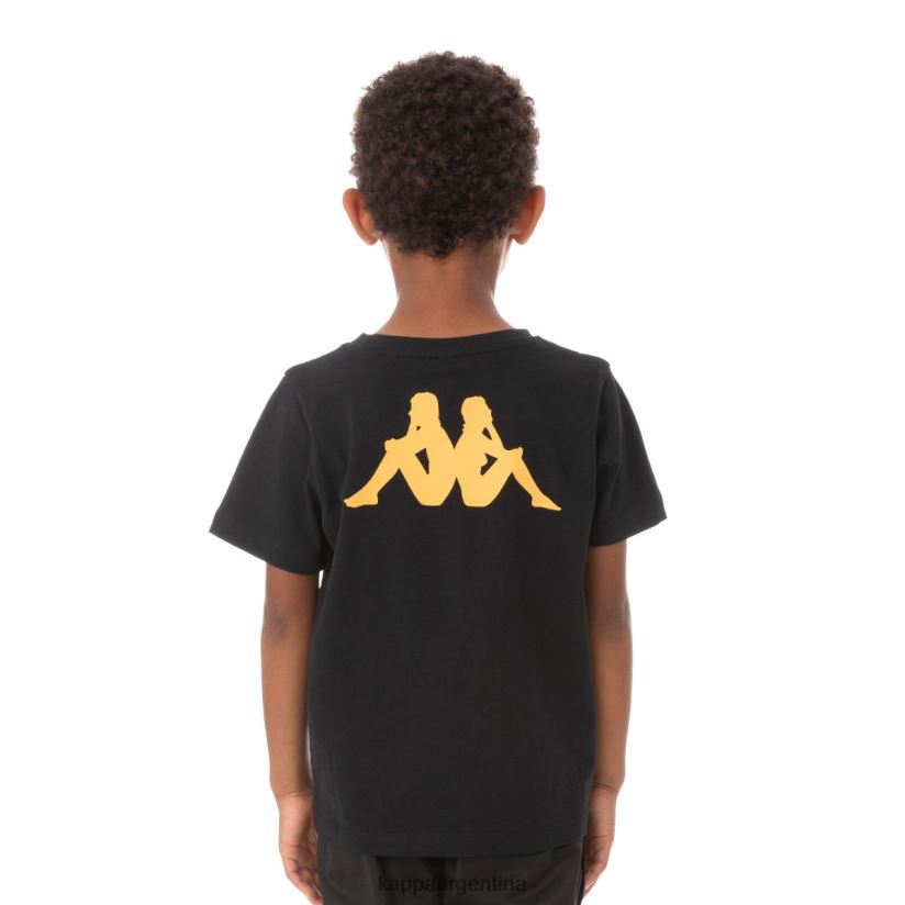 Kappa niños camiseta runis autentica para niños humo negro 2FJJXV759