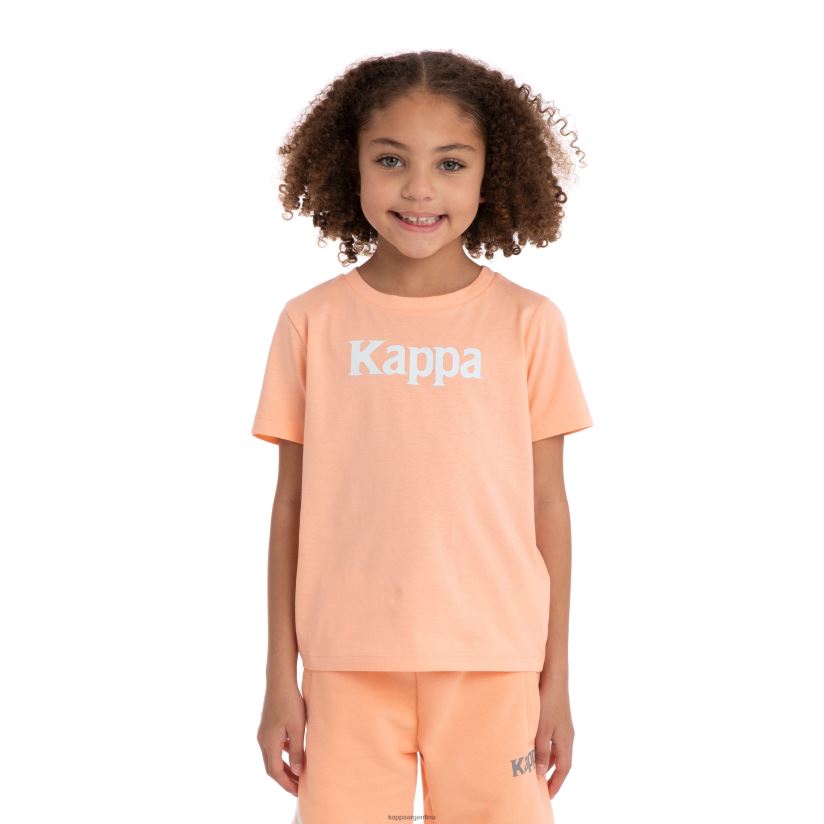 Kappa niños camiseta runis autentica para niños melocotón blanco 2FJJXV727