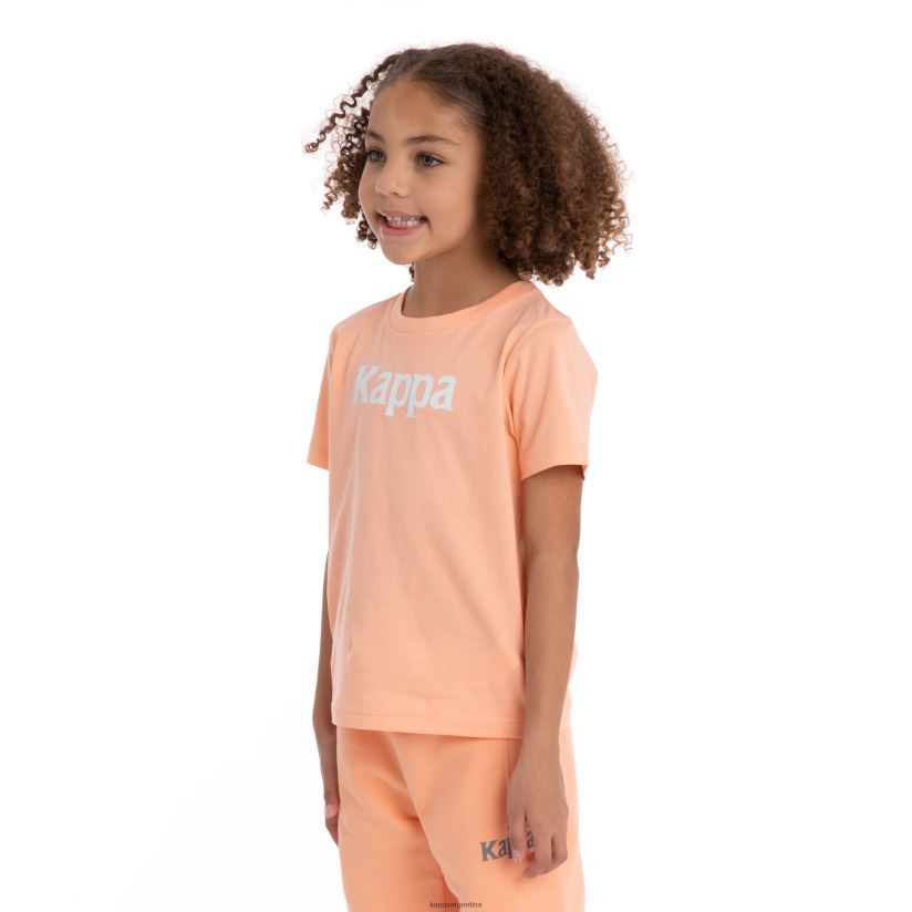 Kappa niños camiseta runis autentica para niños melocotón blanco 2FJJXV727