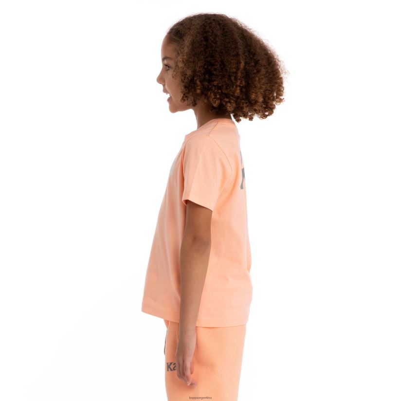 Kappa niños camiseta runis autentica para niños melocotón blanco 2FJJXV727