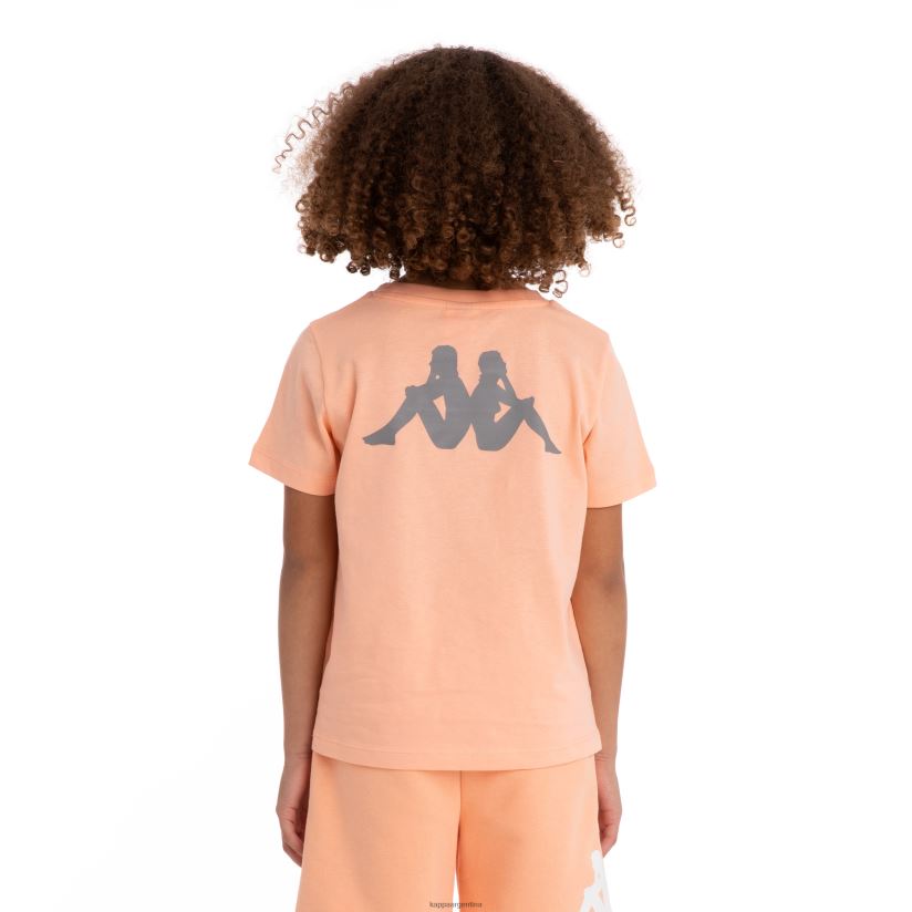 Kappa niños camiseta runis autentica para niños melocotón blanco 2FJJXV727