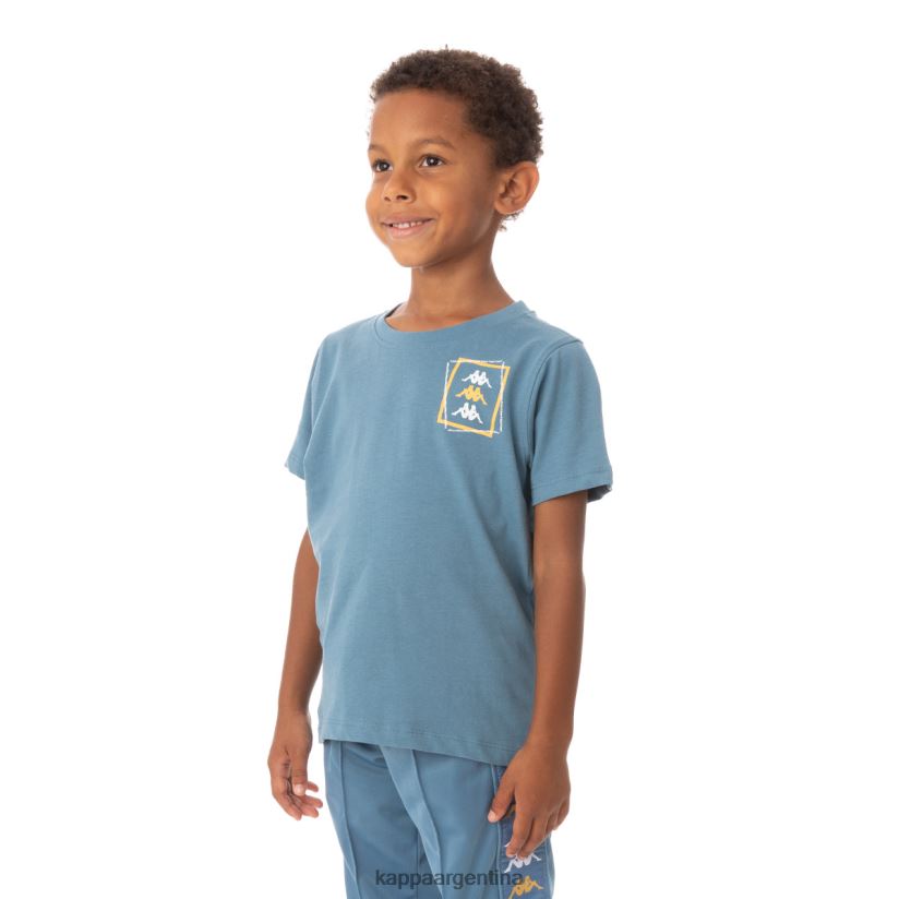 Kappa niños camiseta vlado auténtica para niños azul claro 2FJJXV753