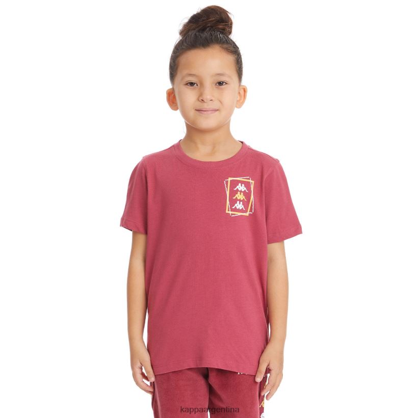 Kappa niños camiseta vlado auténtica para niños borgoña 2FJJXV754