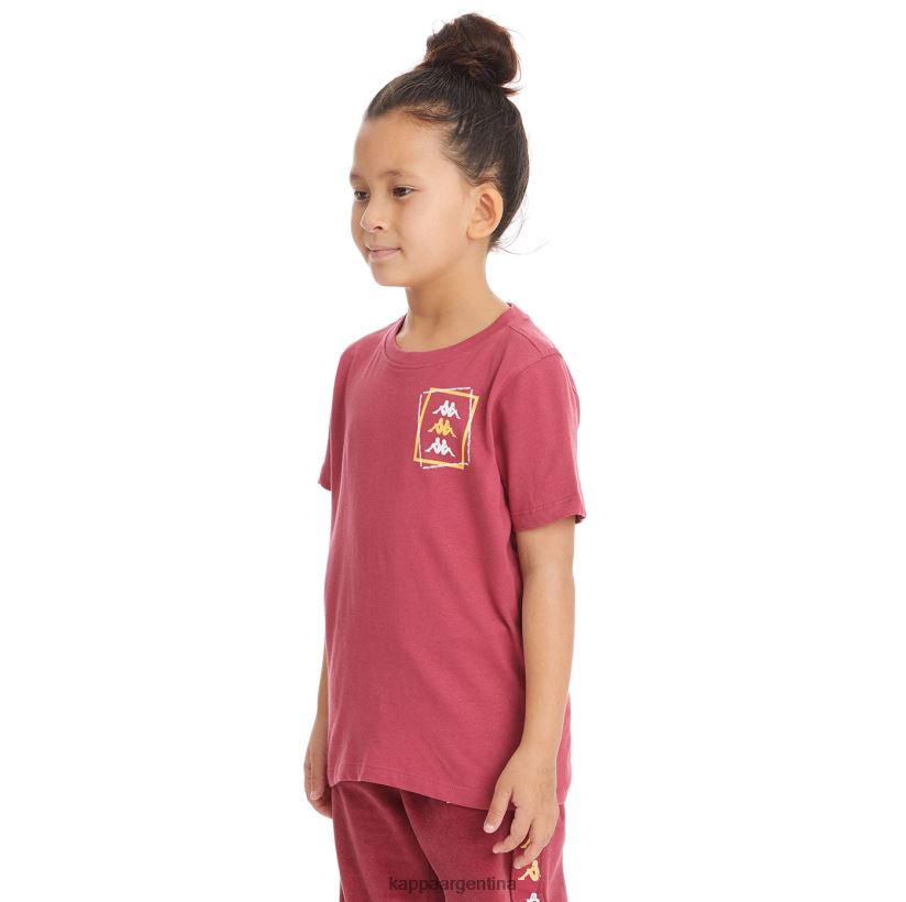 Kappa niños camiseta vlado auténtica para niños borgoña 2FJJXV754
