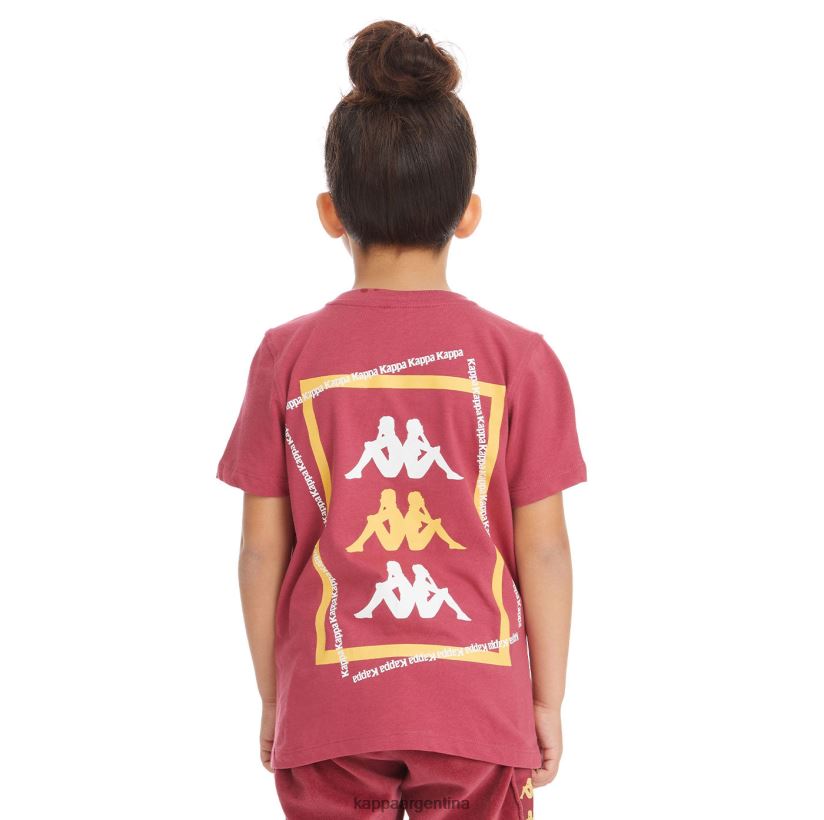 Kappa niños camiseta vlado auténtica para niños borgoña 2FJJXV754
