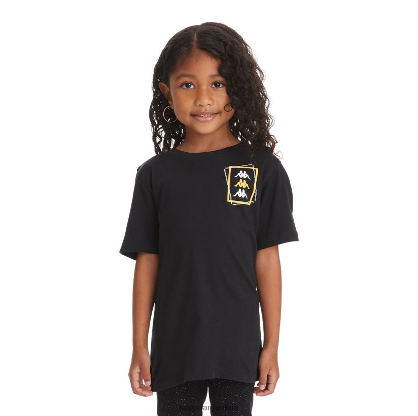 Kappa niños camiseta vlado auténtica para niños humo negro 2FJJXV755