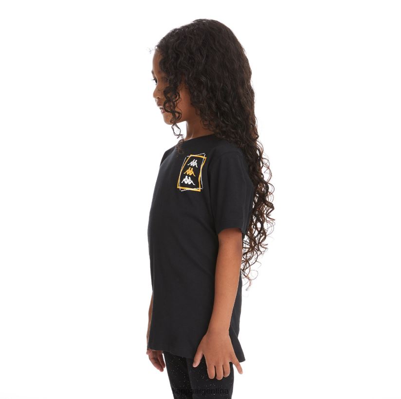 Kappa niños camiseta vlado auténtica para niños humo negro 2FJJXV755