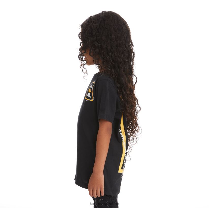 Kappa niños camiseta vlado auténtica para niños humo negro 2FJJXV755