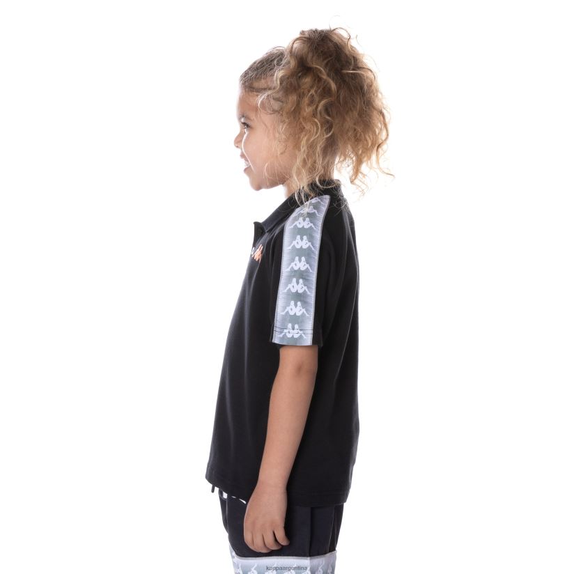 Kappa niños polo 222 banda calgar niño negro azabache 2FJJXV653