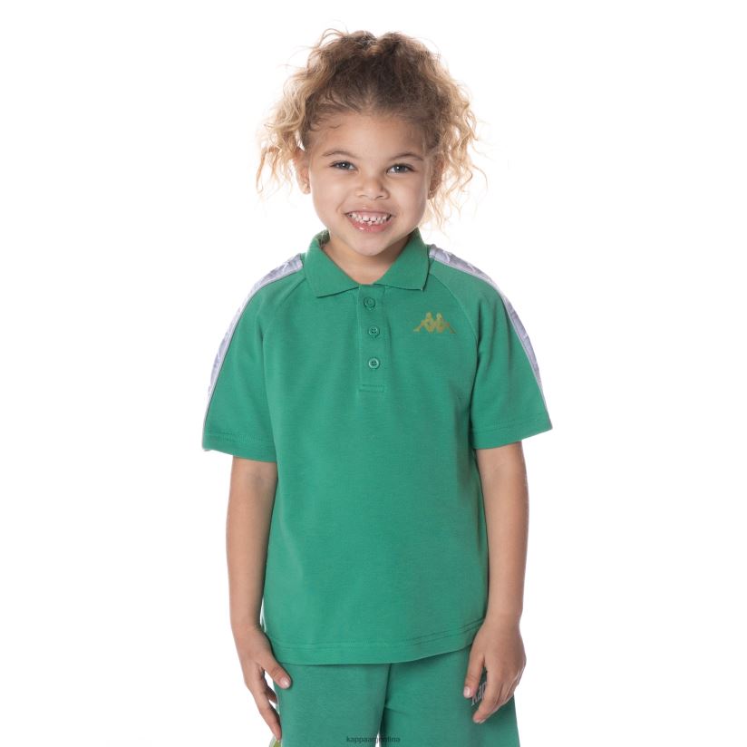 Kappa niños polo 222 banda calgar niño verde 2FJJXV652