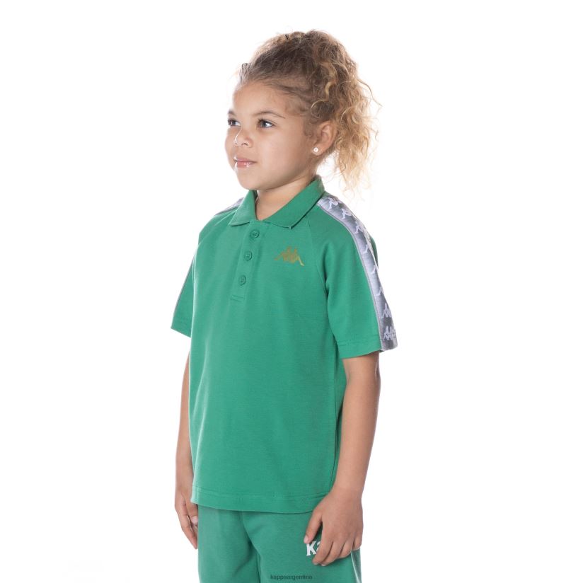Kappa niños polo 222 banda calgar niño verde 2FJJXV652