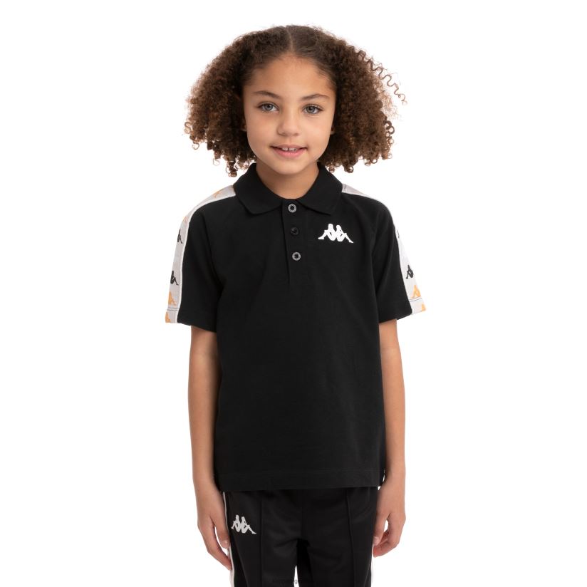 Kappa niños polo 222 banda calsi 2 niños humo negro 2FJJXV734