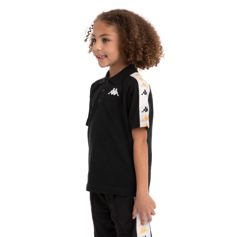 Kappa niños polo 222 banda calsi 2 niños humo negro 2FJJXV734