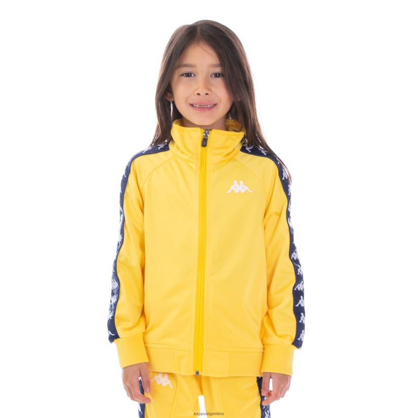 Kappa niños chaqueta deportiva 222 banda anniston para niños amarillo azul blanco 2FJJXV451