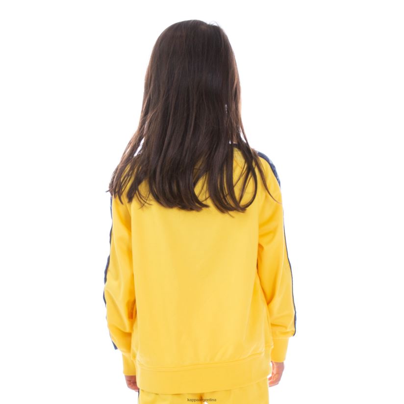 Kappa niños chaqueta deportiva 222 banda anniston para niños amarillo azul blanco 2FJJXV451