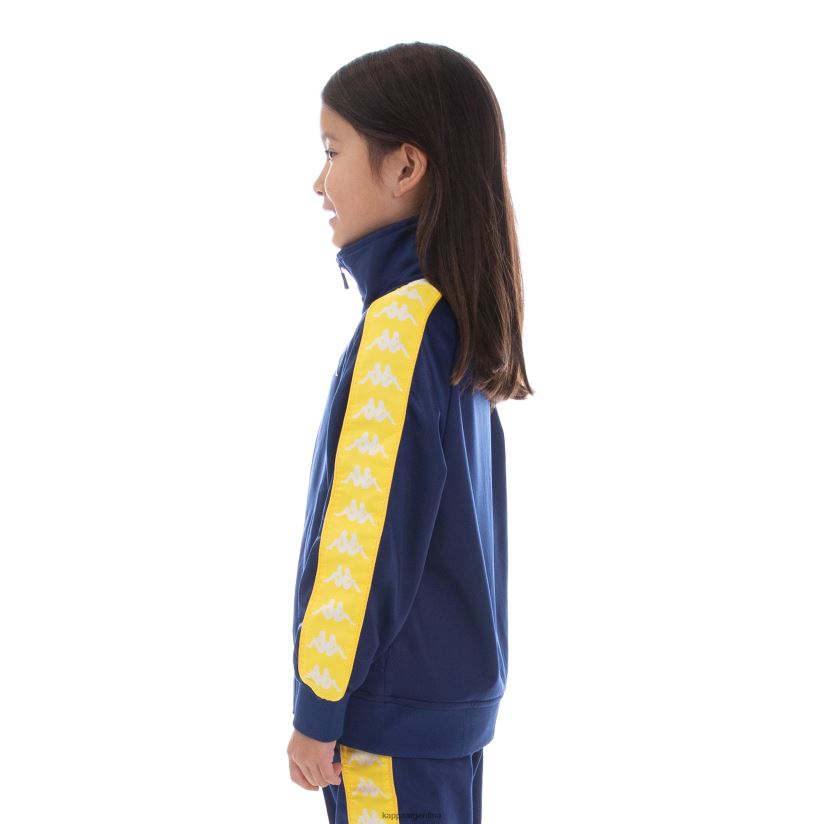 Kappa niños chaqueta deportiva 222 banda anniston para niños amarillo azul blanco 2FJJXV451