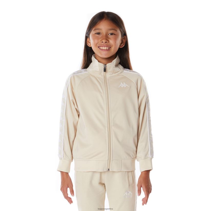 Kappa niños chaqueta deportiva 222 banda anniston para niños blanco beige 2FJJXV406