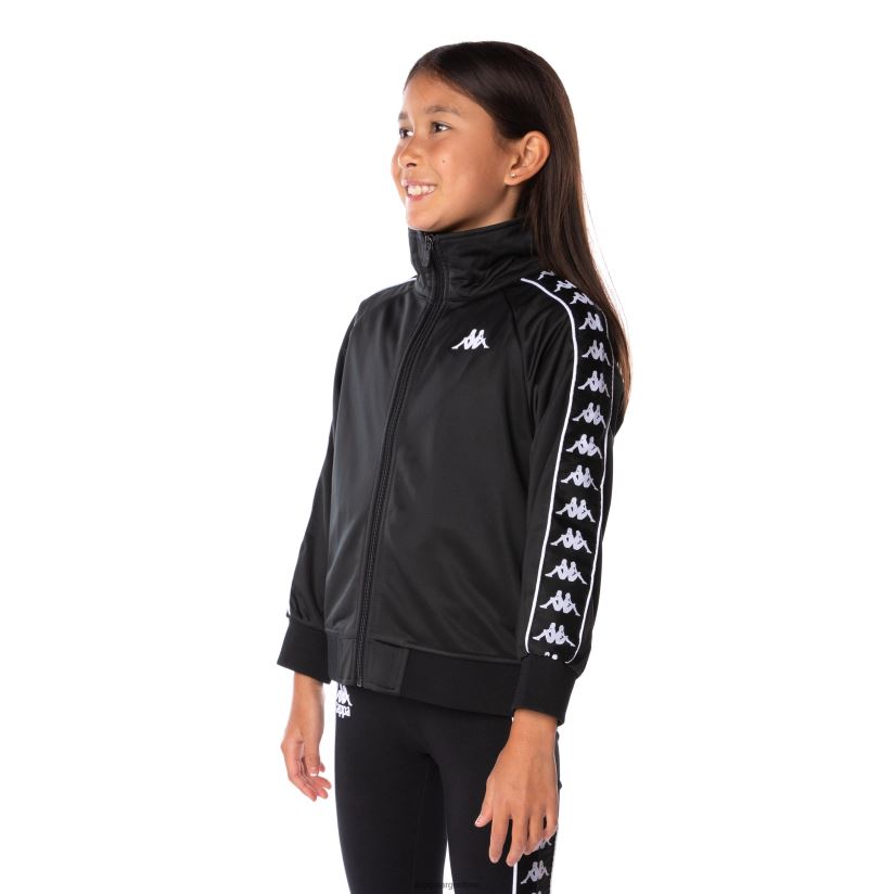 Kappa niños chaqueta deportiva 222 banda anniston para niños negro Negro 2FJJXV452