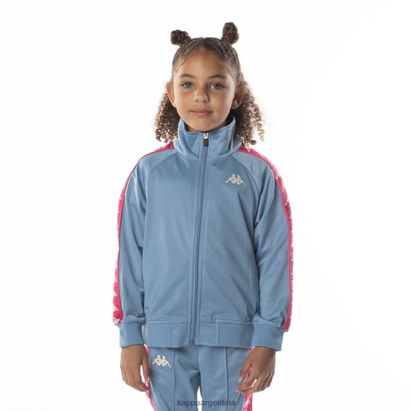 Kappa niños chaqueta deportiva 222 banda anniston para niños rosa azul claro 2FJJXV411