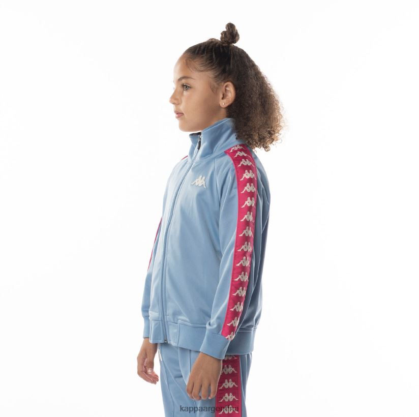 Kappa niños chaqueta deportiva 222 banda anniston para niños rosa azul claro 2FJJXV411