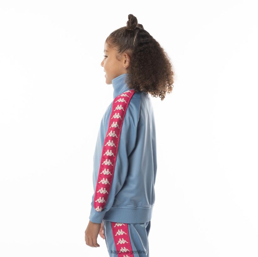 Kappa niños chaqueta deportiva 222 banda anniston para niños rosa azul claro 2FJJXV411
