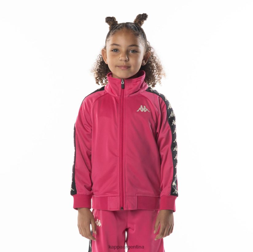 Kappa niños chaqueta deportiva 222 banda anniston para niños rosa negro 2FJJXV412