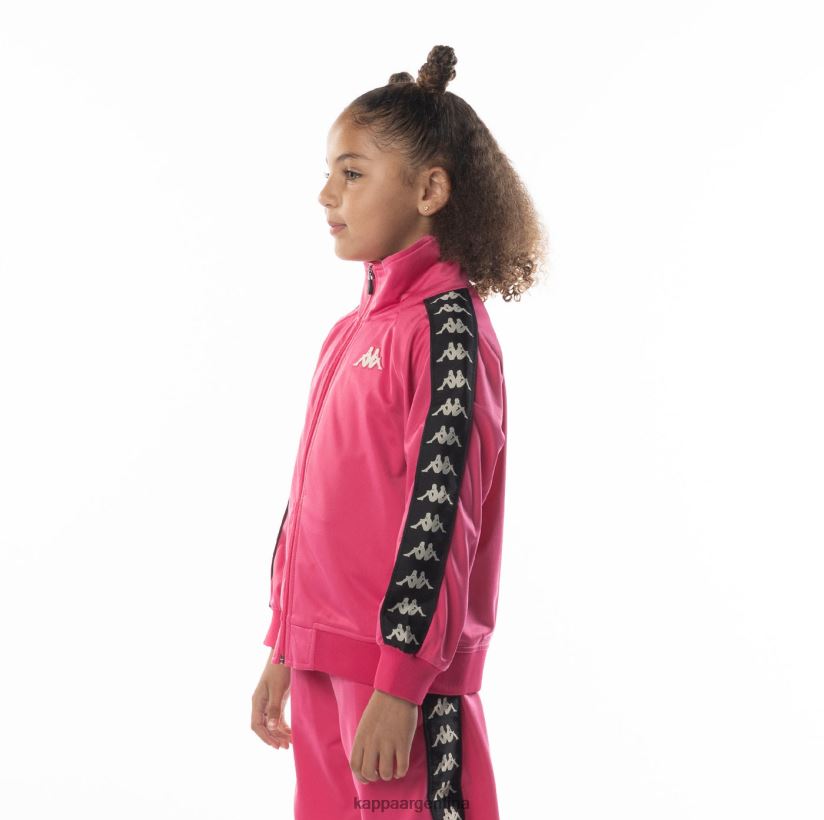 Kappa niños chaqueta deportiva 222 banda anniston para niños rosa negro 2FJJXV412