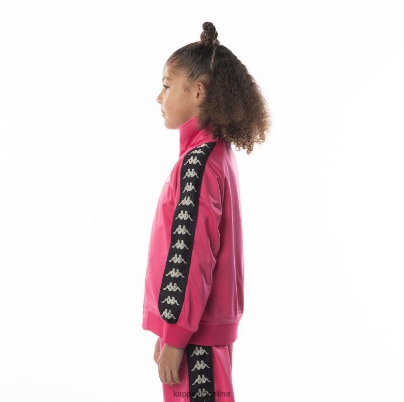 Kappa niños chaqueta deportiva 222 banda anniston para niños rosa negro 2FJJXV412