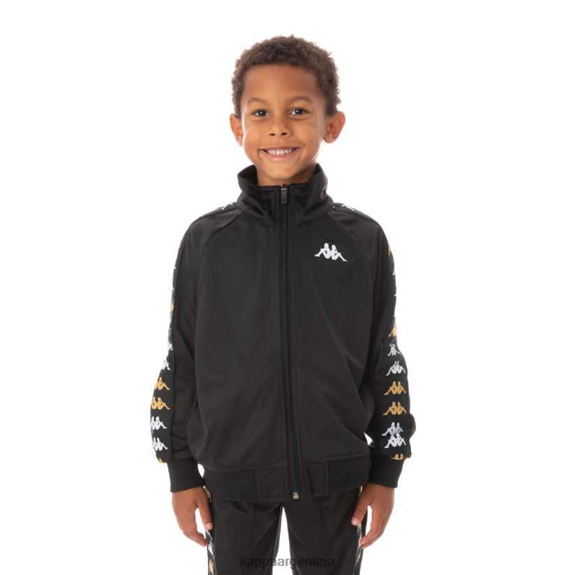 Kappa niños chaqueta deportiva 222 banda annistonin para niños humo negro 2FJJXV438