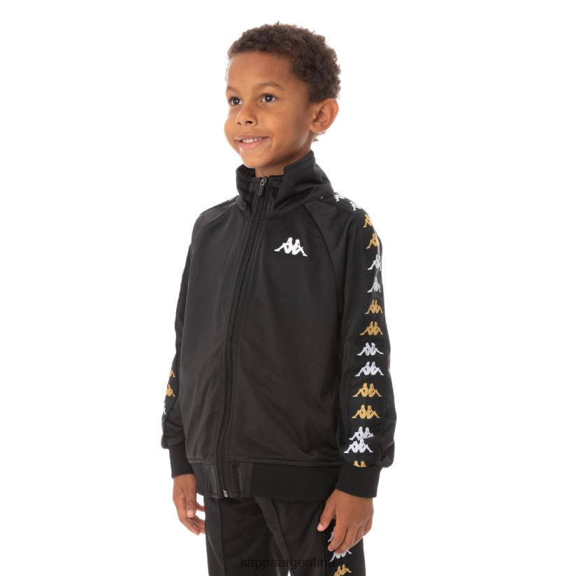 Kappa niños chaqueta deportiva 222 banda annistonin para niños humo negro 2FJJXV438