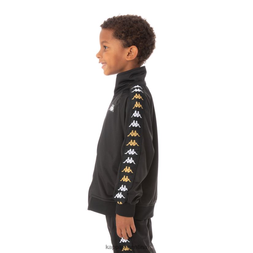 Kappa niños chaqueta deportiva 222 banda annistonin para niños humo negro 2FJJXV438