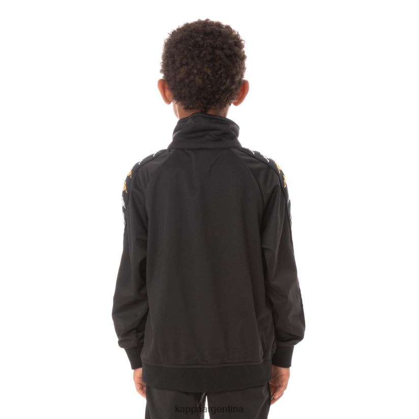 Kappa niños chaqueta deportiva 222 banda annistonin para niños humo negro 2FJJXV438