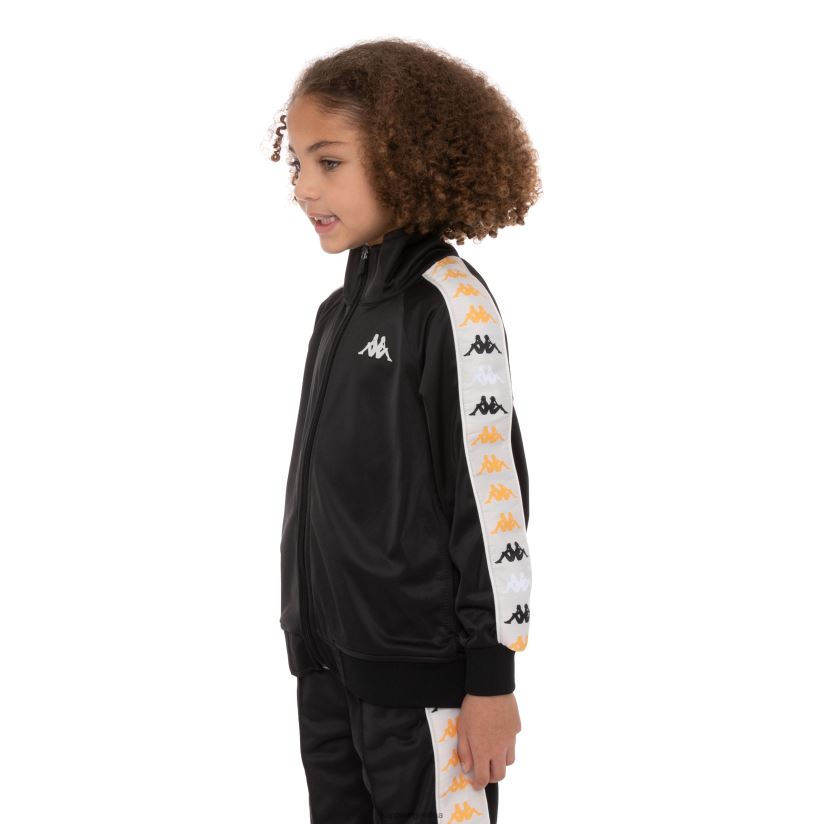 Kappa niños chaqueta deportiva 222 banda dullo 2 para niños humo negro 2FJJXV424