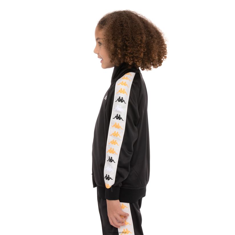 Kappa niños chaqueta deportiva 222 banda dullo 2 para niños humo negro 2FJJXV424