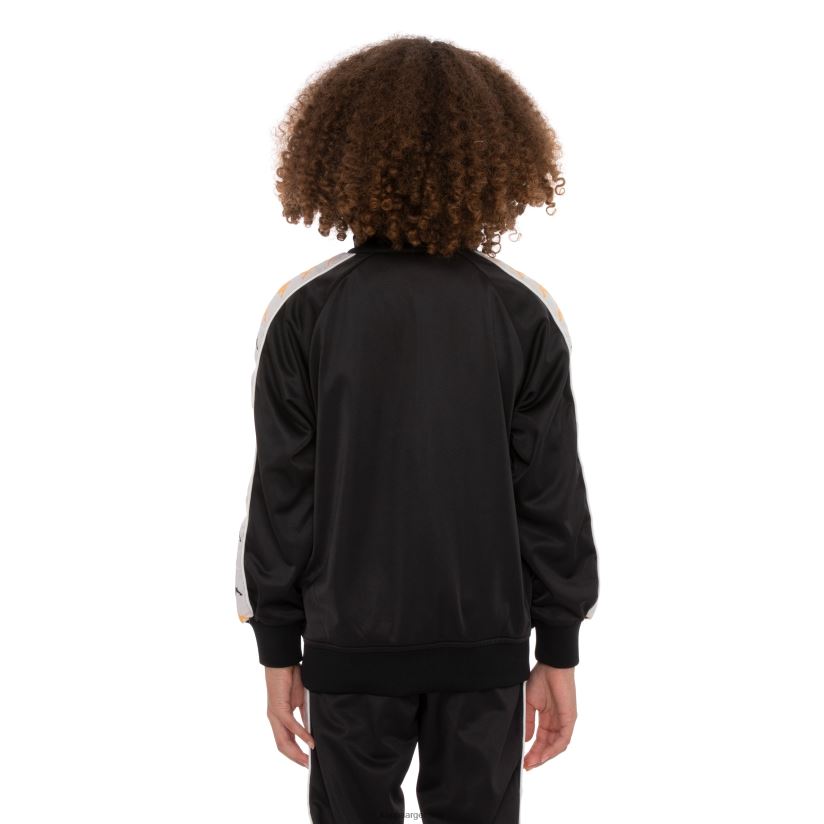 Kappa niños chaqueta deportiva 222 banda dullo 2 para niños humo negro 2FJJXV424