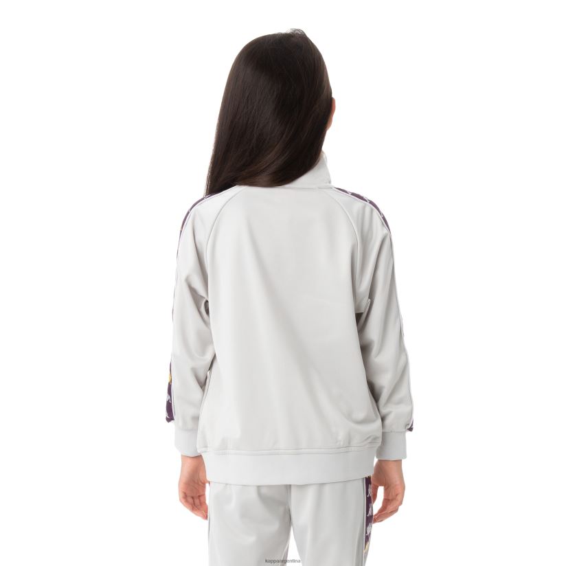 Kappa niños chaqueta deportiva 222 banda dullo para niños gris plata 2FJJXV446