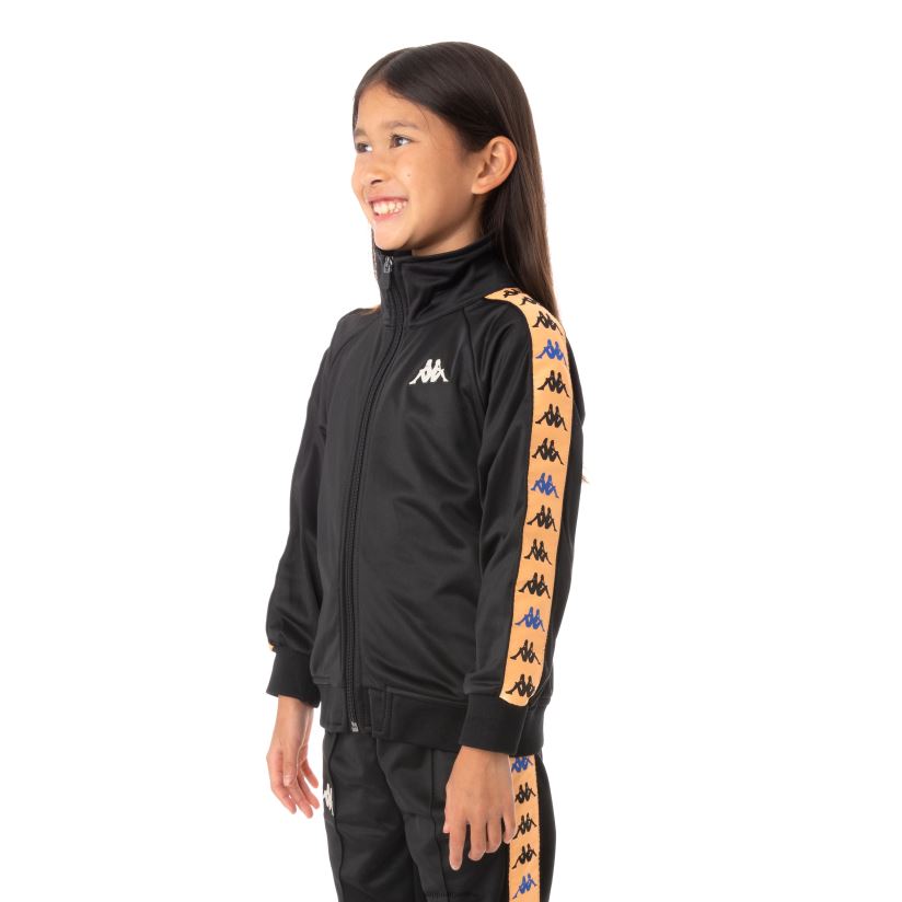 Kappa niños chaqueta deportiva 222 banda dullo para niños negro 2FJJXV445