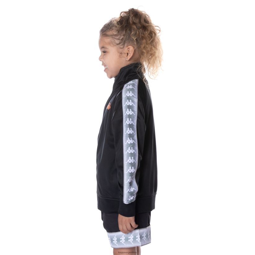 Kappa niños chaqueta deportiva 222 banda ganniston para niños negro azabache 2FJJXV398