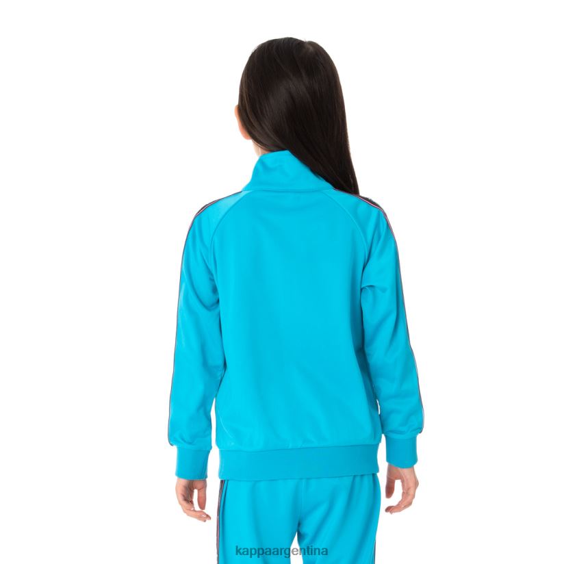 Kappa niños chaqueta deportiva artem 2 con cinta del logo para niños azul 2FJJXV449