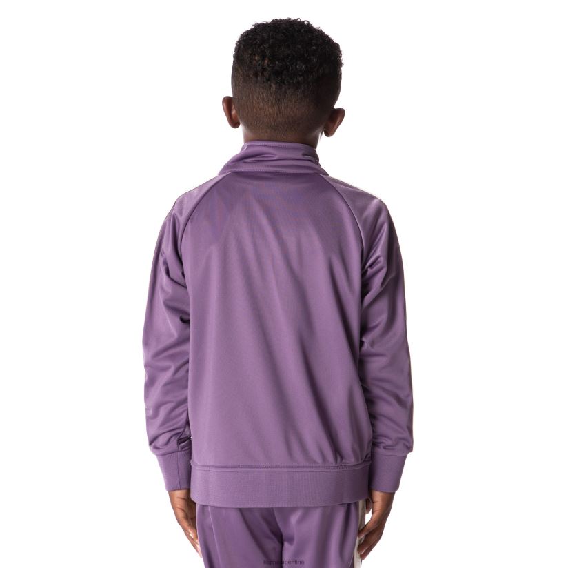 Kappa niños chaqueta deportiva artem 2 con cinta del logo para niños púrpura 2FJJXV402