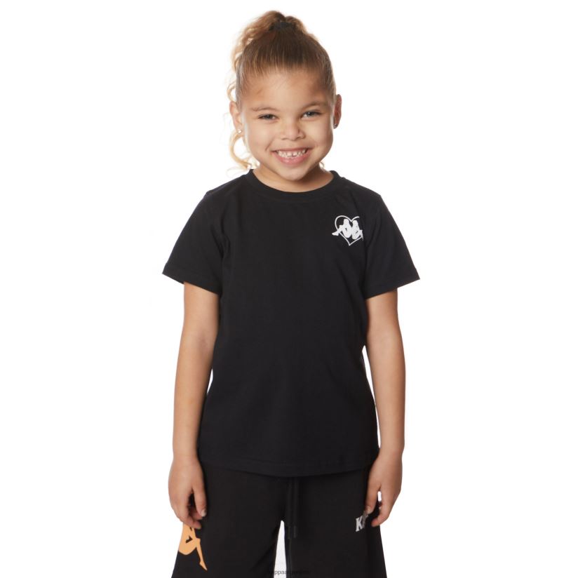 Kappa niños camiseta bytom auténtica para niños azabache negro 2FJJXV642