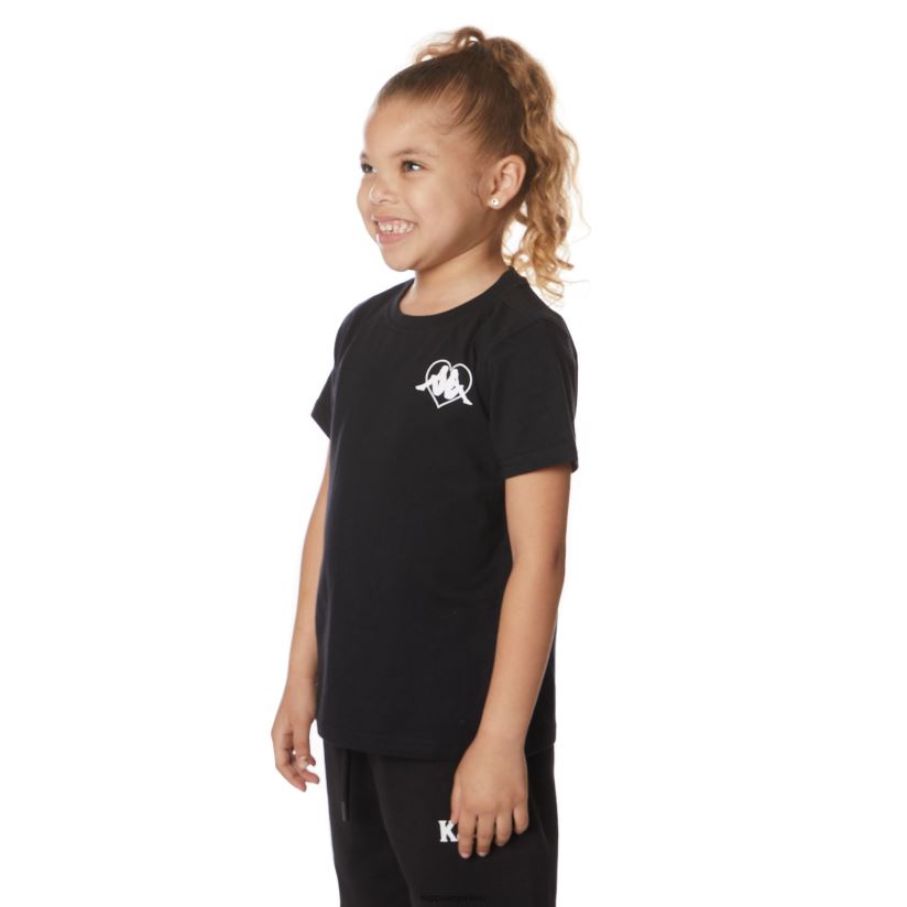 Kappa niños camiseta bytom auténtica para niños azabache negro 2FJJXV642