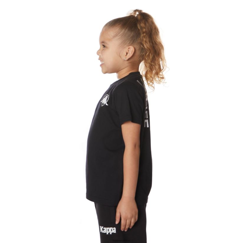 Kappa niños camiseta bytom auténtica para niños azabache negro 2FJJXV642