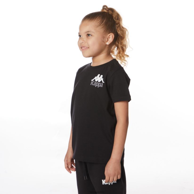Kappa niños camiseta niños authentic ables azabache negro 2FJJXV640