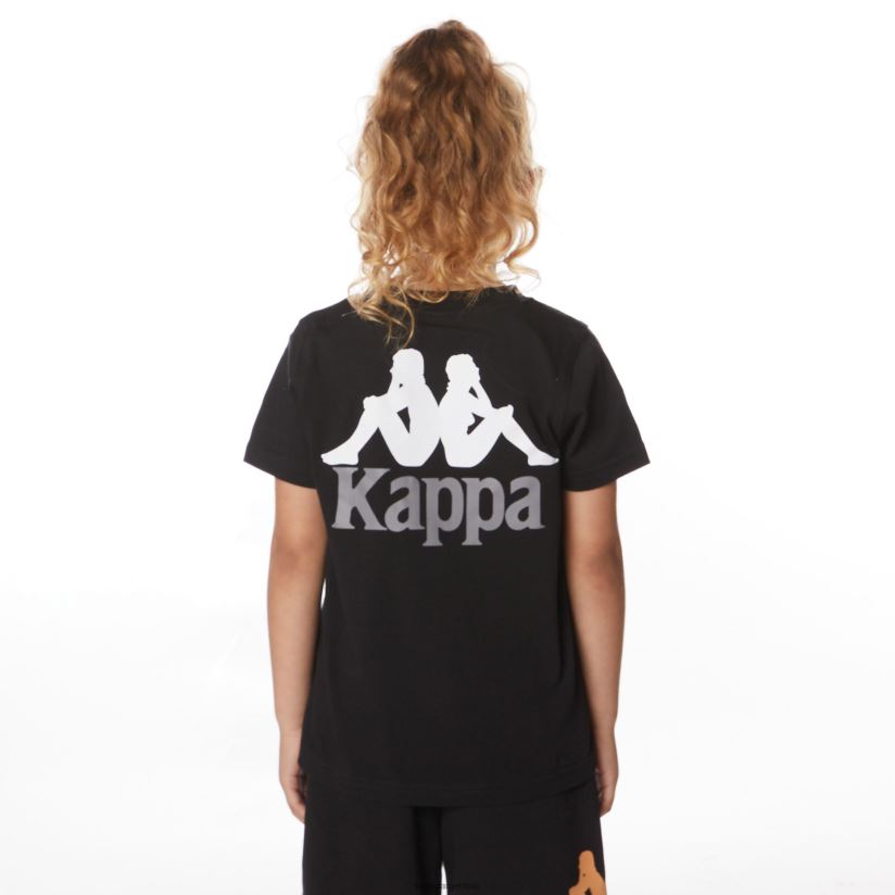 Kappa niños camiseta niños authentic ables azabache negro 2FJJXV640