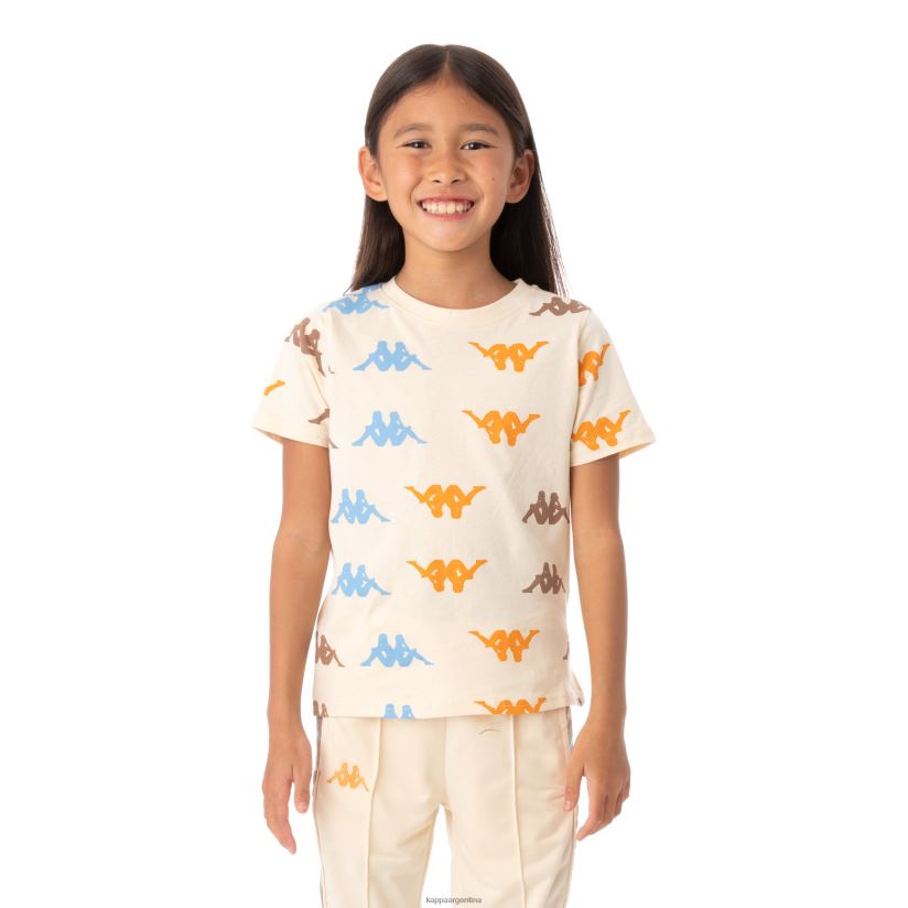 Kappa niños camiseta stavoren auténtica para niños beige 2FJJXV639