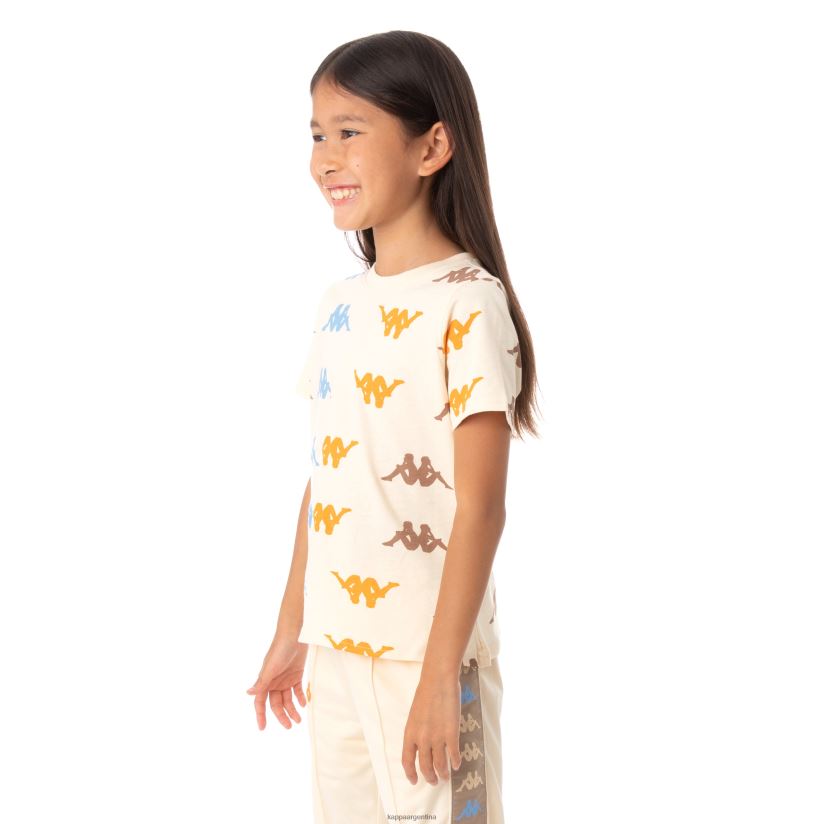 Kappa niños camiseta stavoren auténtica para niños beige 2FJJXV639